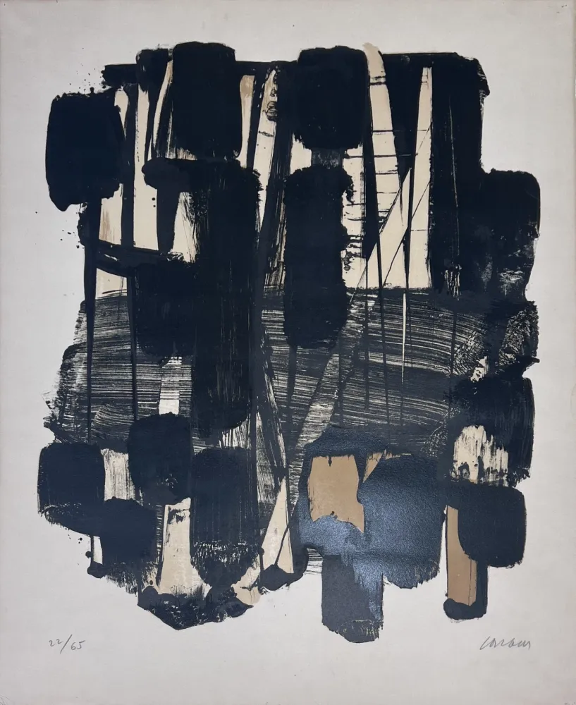 Litografía Soulages - Lithographie n°11 