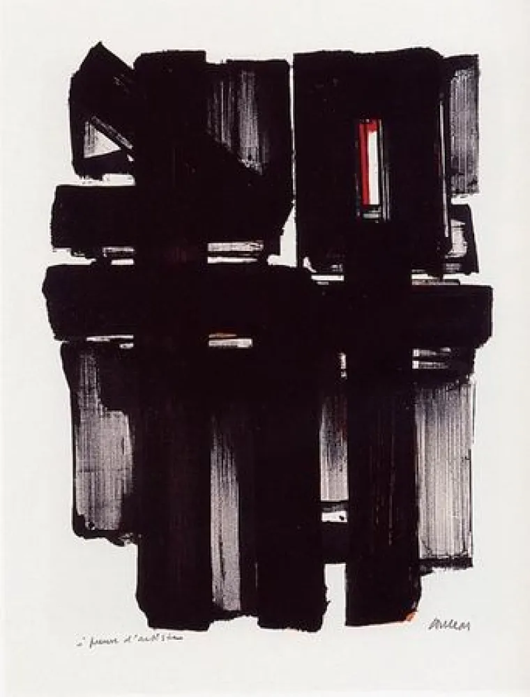Litografía Soulages - Lithographie n°2