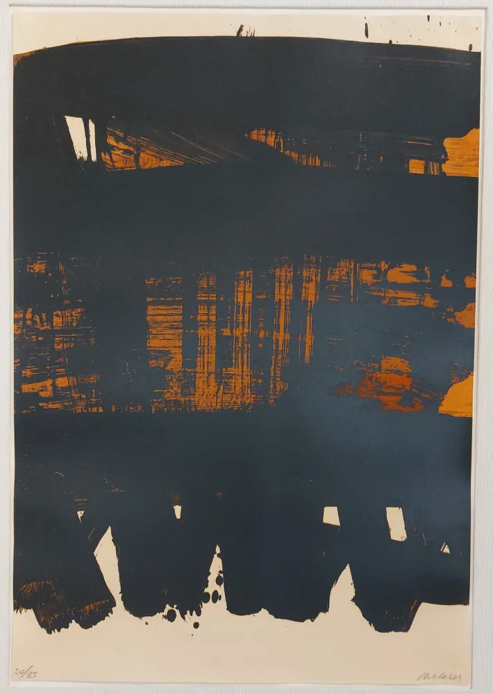 Litografía Soulages - Lithographie n°22 