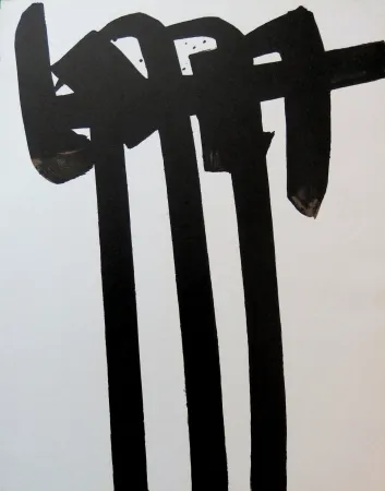 Litografía Soulages - Lithographie n°28