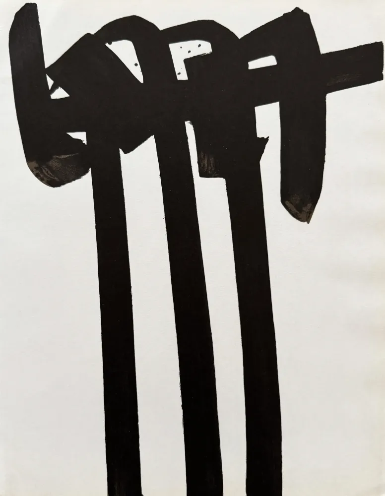 Litografía Soulages - Lithographie n°28, 1970