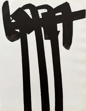 Litografía Soulages - Lithographie n°28, 1970