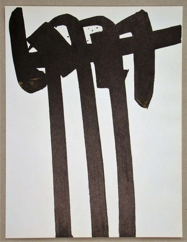 Litografía Soulages - Lithographie N°28