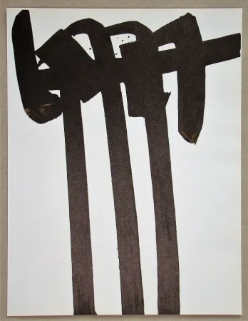 Litografía Soulages - Lithographie N°28