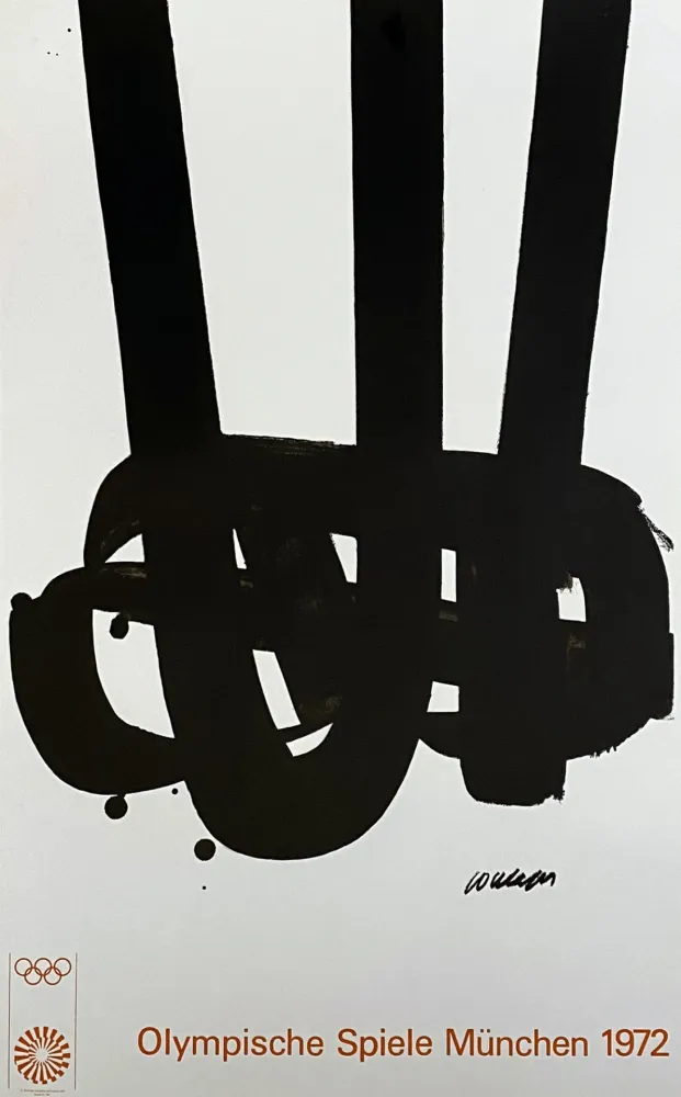 Litografía Soulages - Lithographie n°29, 1972 - Mourlot edition