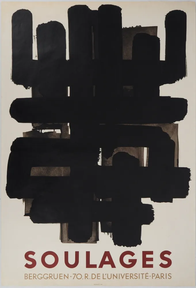 Litografía Soulages - Lithographie n°3