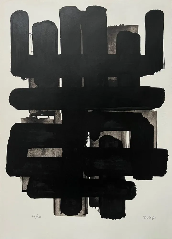 Litografía Soulages - Lithographie n°3 