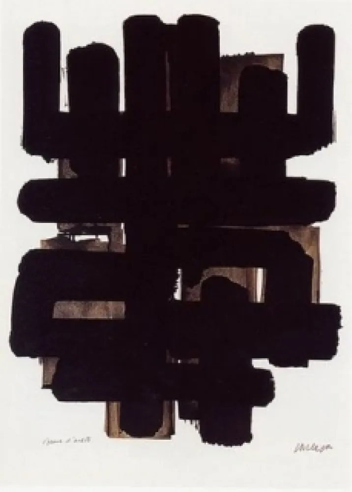 Litografía Soulages - Lithographie n°3