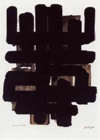Litografía Soulages - Lithographie n°3