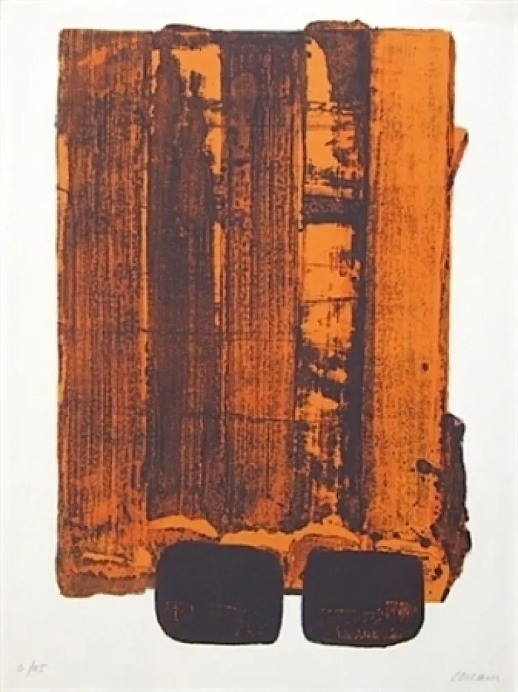 Litografía Soulages - Lithographie n°34
