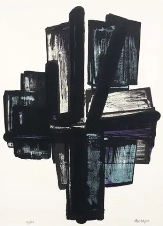 Litografía Soulages - Lithographie n°4