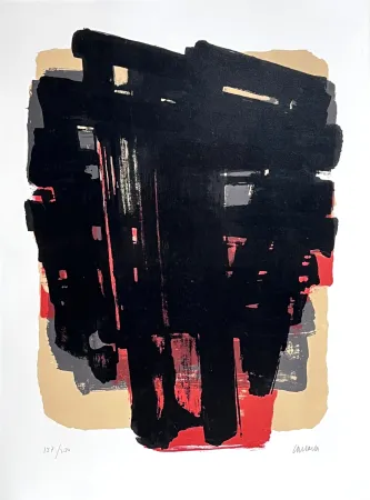 Litografía Soulages - Lithographie n°8 