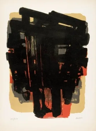 Litografía Soulages - Lithographie n°8