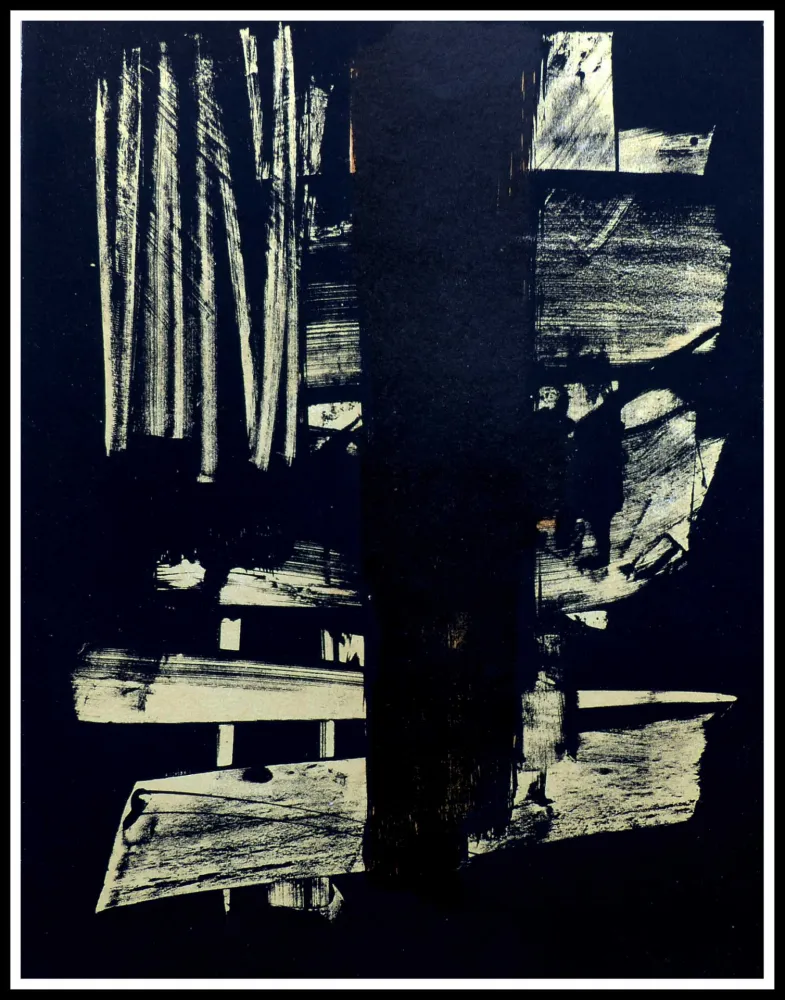 Sin Técnico Soulages - Lithographie N°9