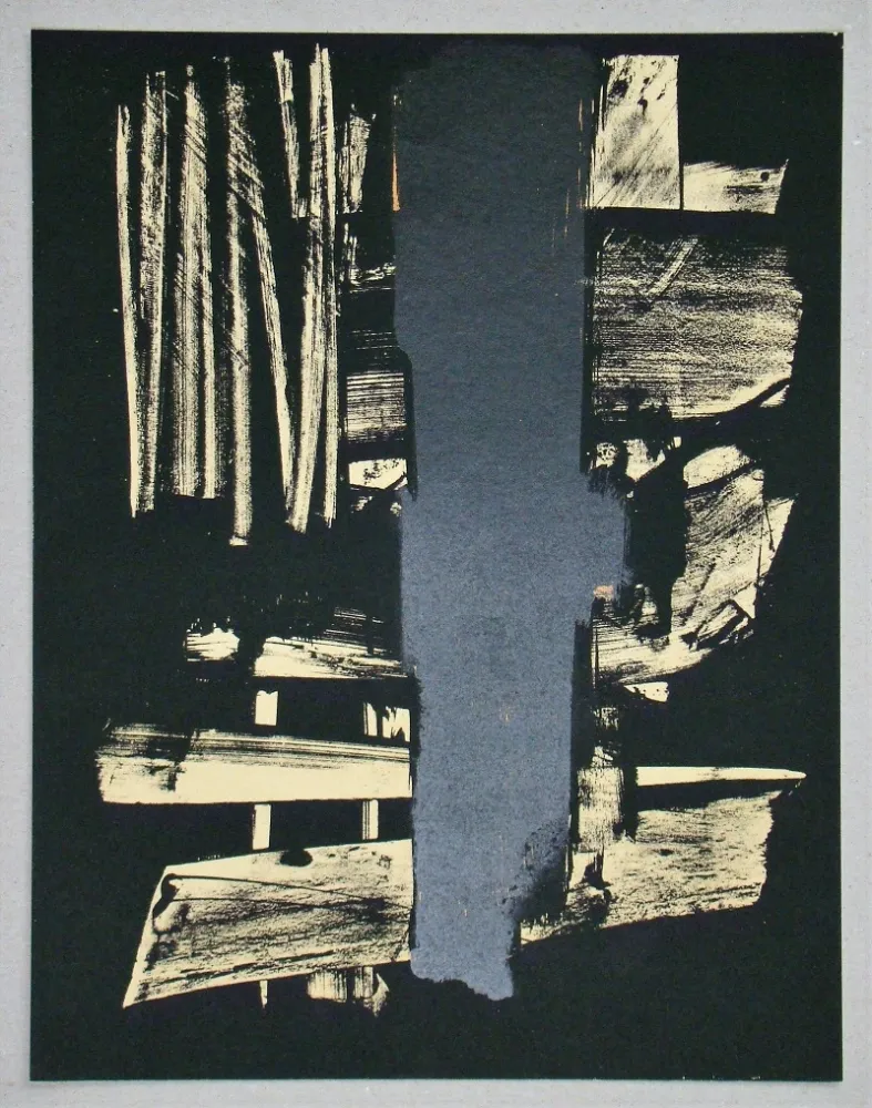 Litografía Soulages - Lithographie N°9