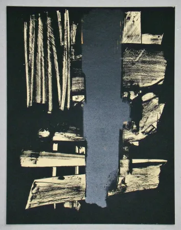 Litografía Soulages - Lithographie N°9