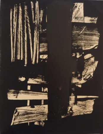 Litografía Soulages - Lithographie n°9