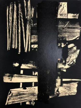 Litografía Soulages - Lithographie n°9