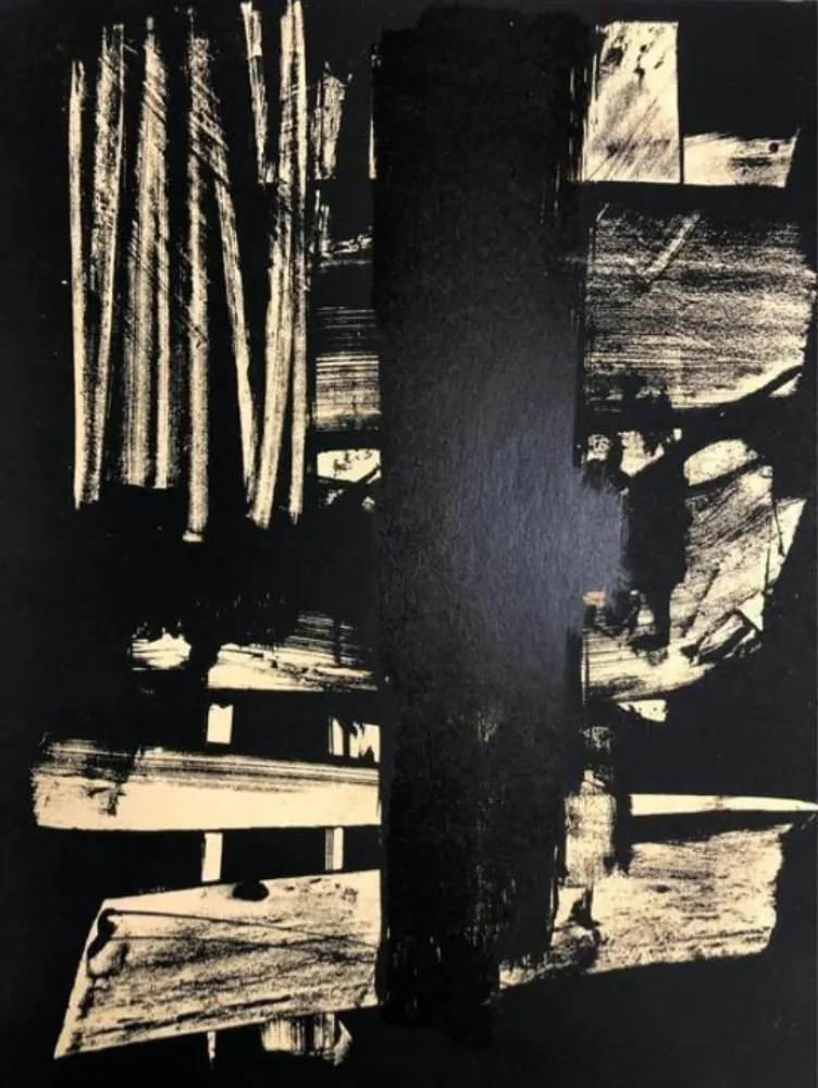 Litografía Soulages - Lithographie n°9