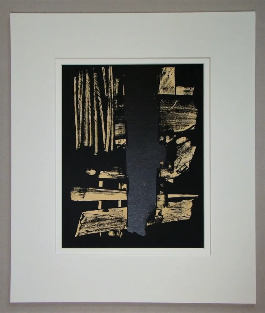 Litografía Soulages - Lithographie N°9 