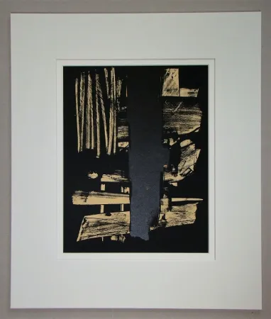 Litografía Soulages - Lithographie N°9 