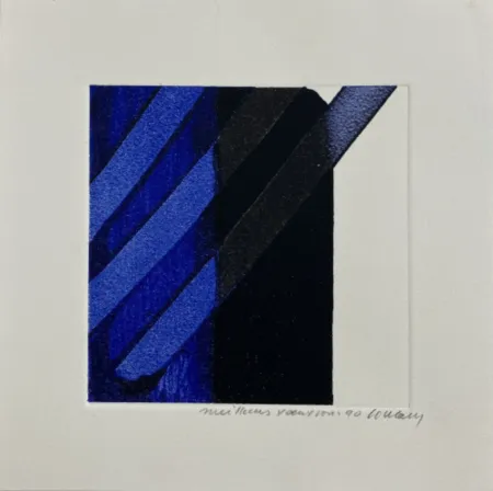 Serigrafía Soulages - Screenprint no. 17 – 1989