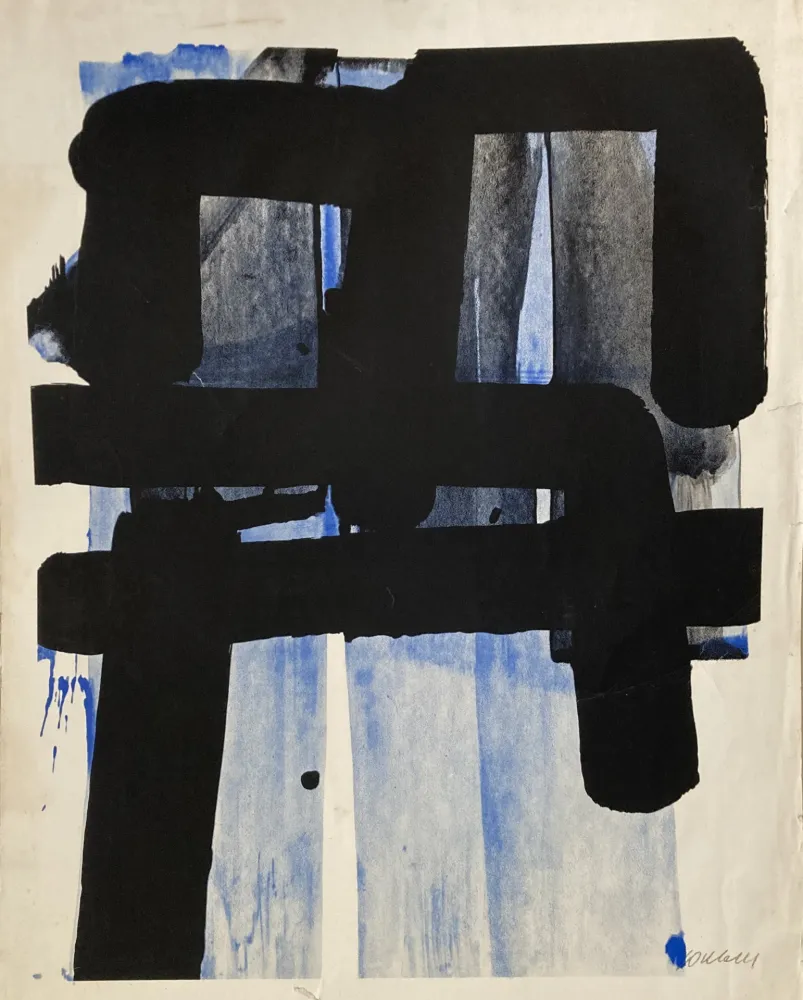 Serigrafía Soulages - Sérigraphie 2 - 1973