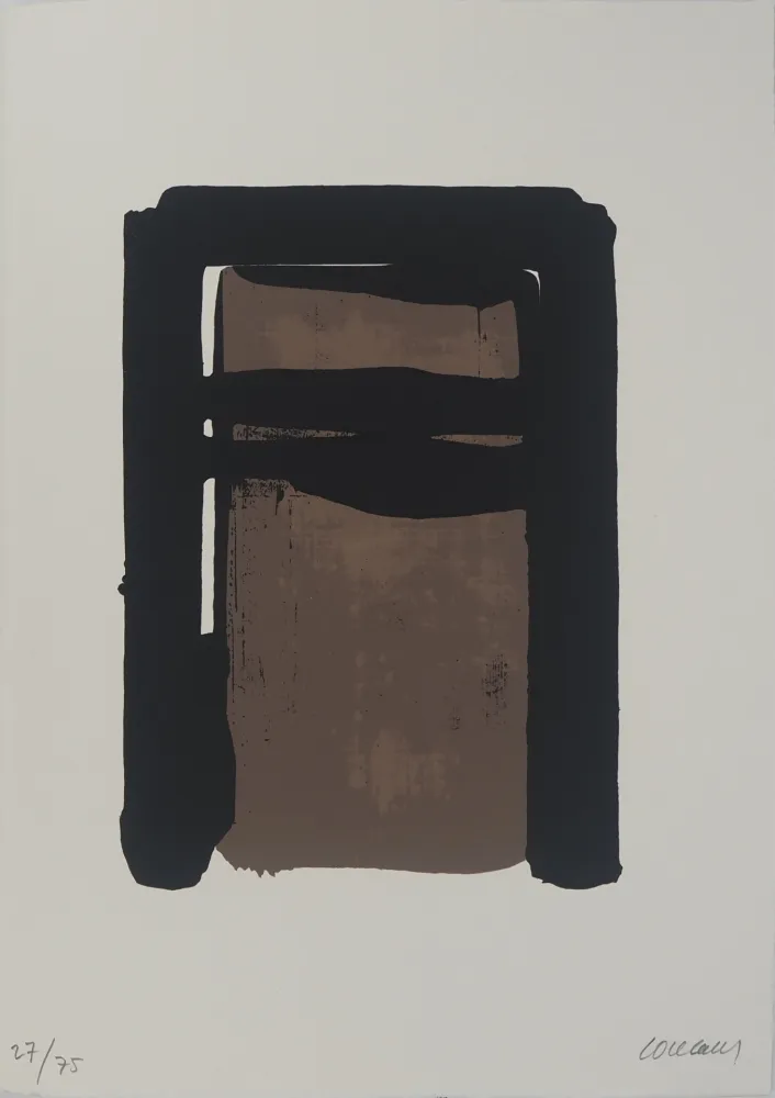 Serigrafía Soulages - Sérigraphie n°10