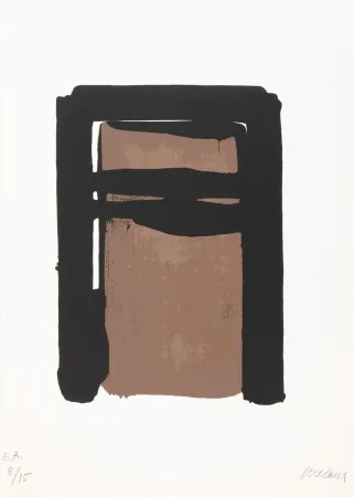 Serigrafía Soulages - Sérigraphie n°10 