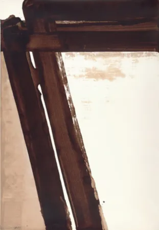 Serigrafía Soulages - Sérigraphie n°15