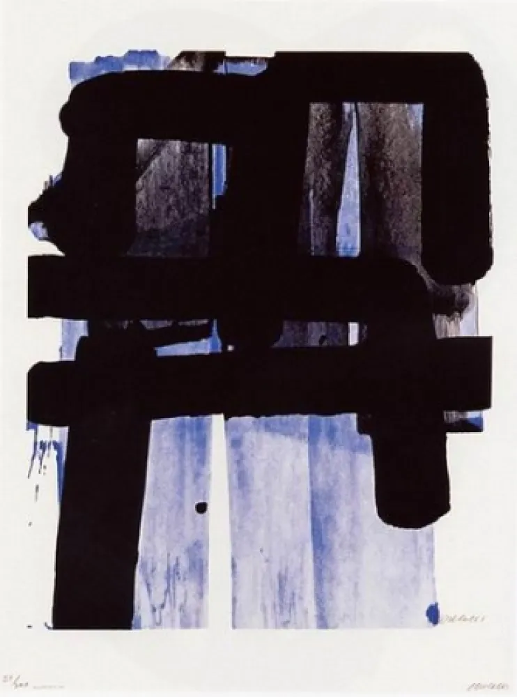Serigrafía Soulages - Serigraphie n°2