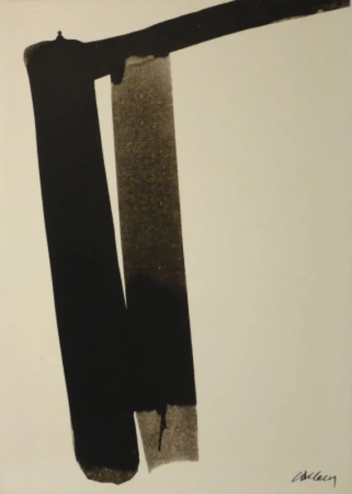 Serigrafía Soulages - Sérigraphie no 13