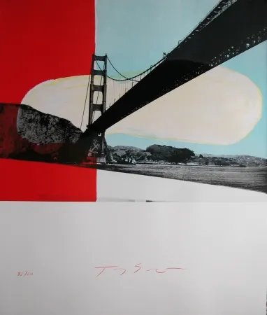 Litografía Soulie - GOLDEN GATE lithographie de Tony SOULIE