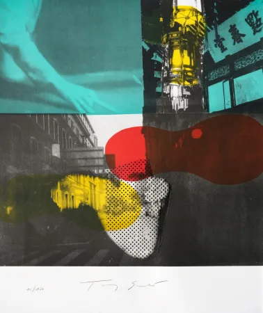 Litografía Soulie - Shanghai Nocturne