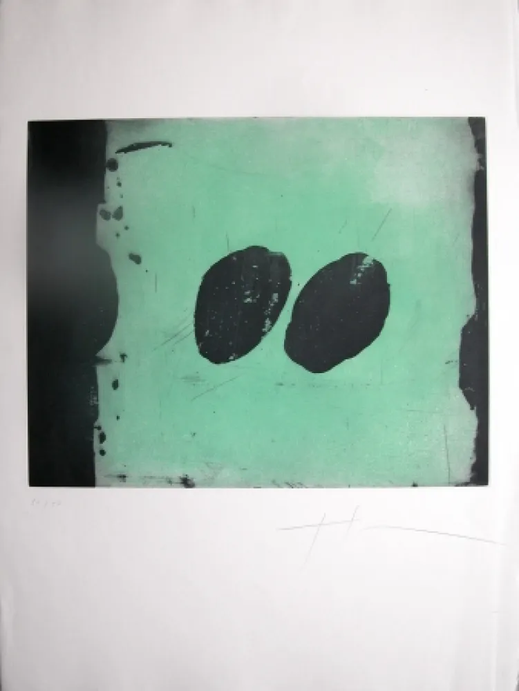 Aguatinta Soulie - TOTEM VI -gravure de TONY SOULIE