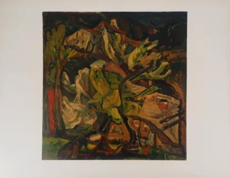 Litografía Soutine - Colline à Cagnes sur Mer