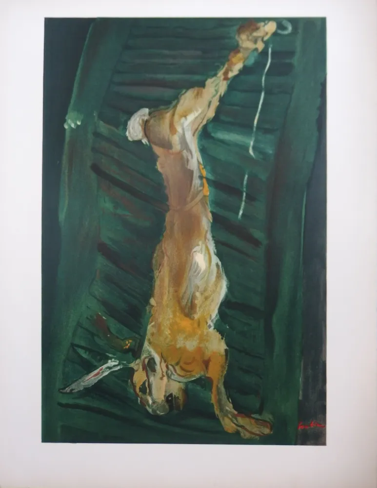 Litografía Soutine - Lièvre au volet vert