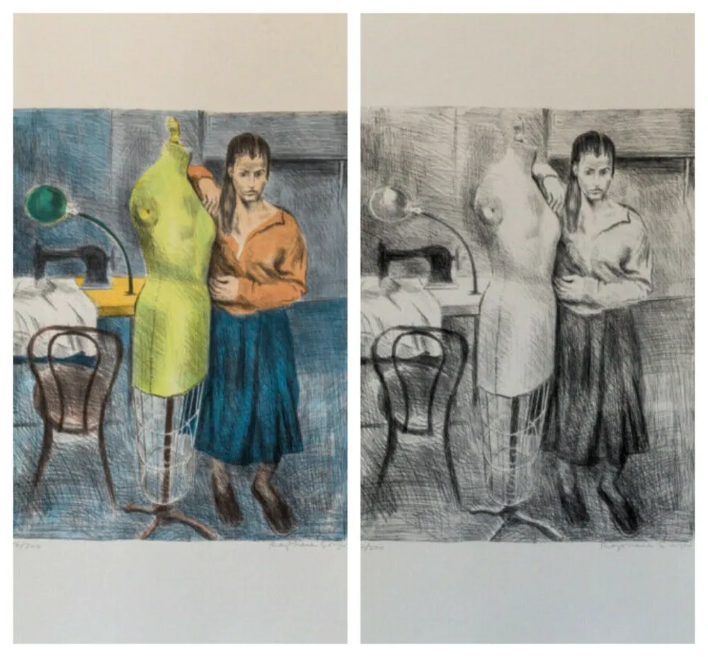 Litografía Soyer - Seamstress 1 Portfolio