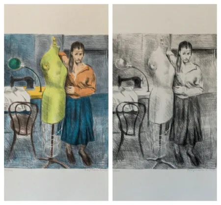 Litografía Soyer - Seamstress 1 Portfolio