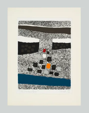 Linograbado Spacal - Cimitero partigiano