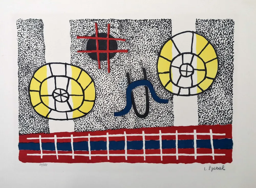 Litografía Spacal - Stalla carsica