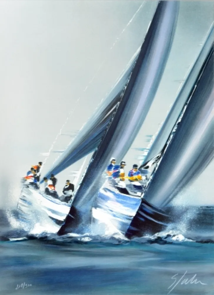 Litografía Spahn - Coupe de l’America - Valence