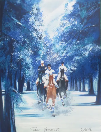 Litografía Spahn - Forêt bleue