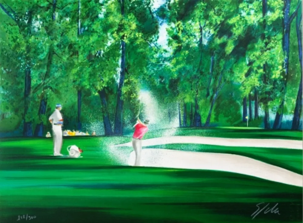Litografía Spahn - Golf