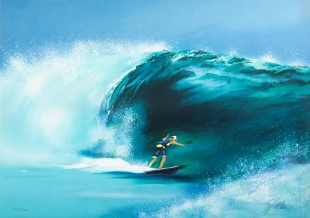 Litografía Spahn - La Vague