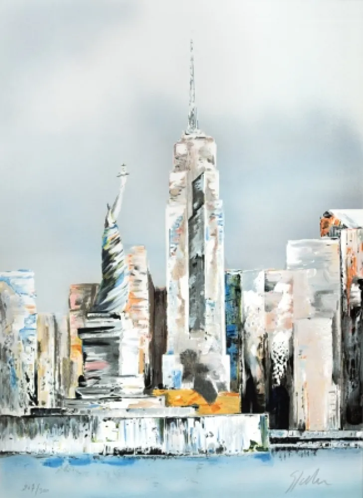 Litografía Spahn - Manhattan