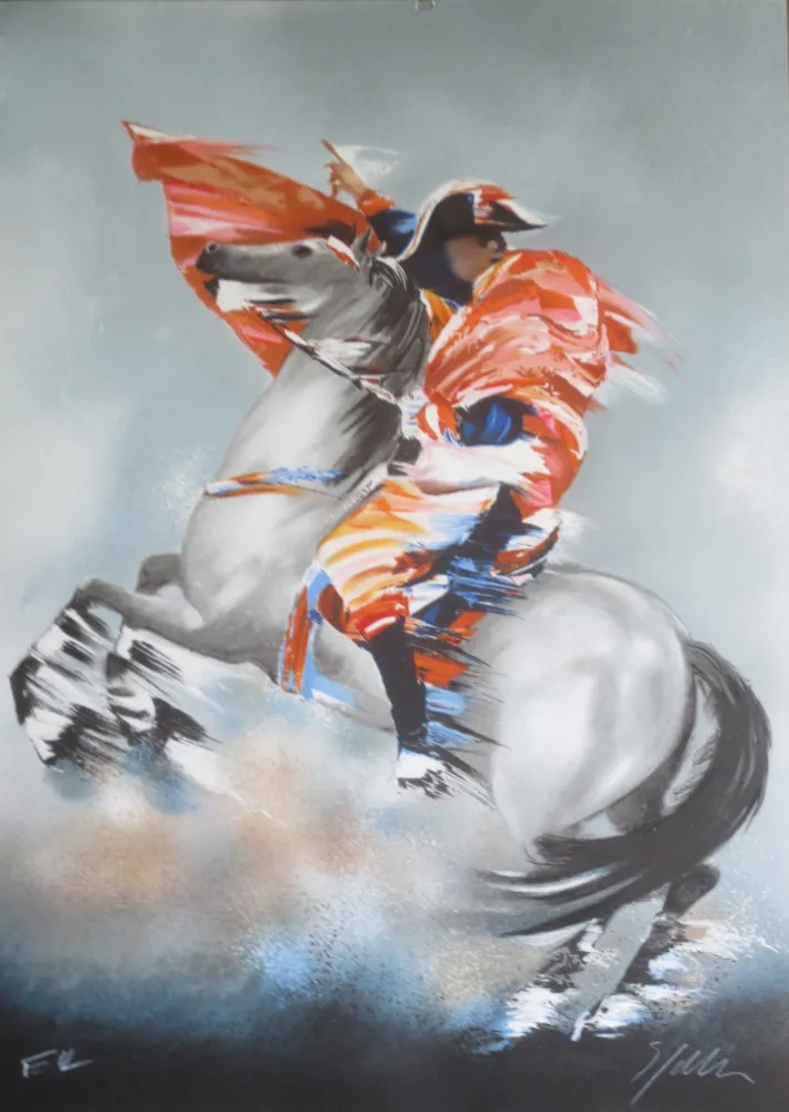 Litografía Spahn - Napoleon bonaparte