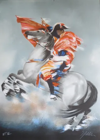 Litografía Spahn - Napoleon bonaparte