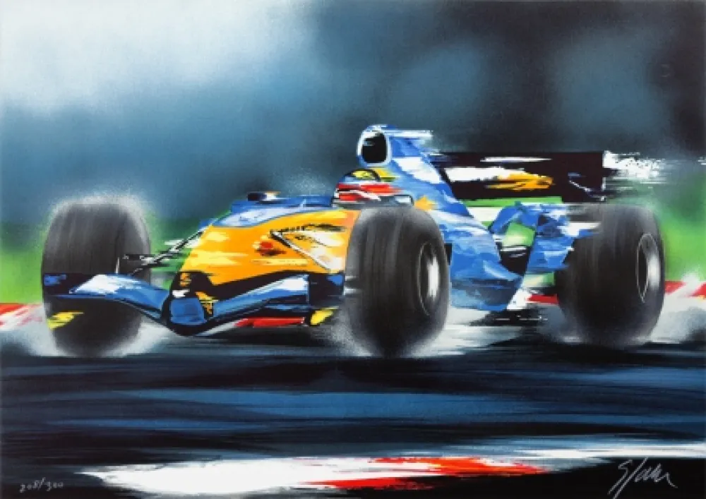Litografía Spahn - Renault F1