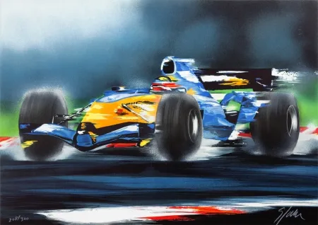 Litografía Spahn - Renault F1